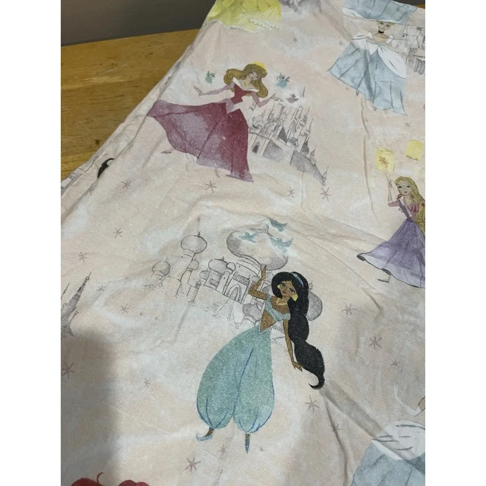 Pottery Barn Kids Disney‎ Princesses Full/Queen Duvet Cover 100% Cotton